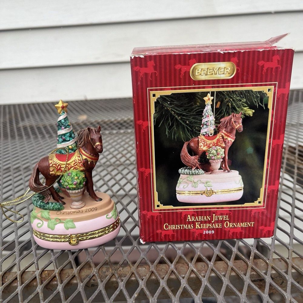 Breyer Arabian Jewel Christmas Keepsake‎ Ornament Horse In Box